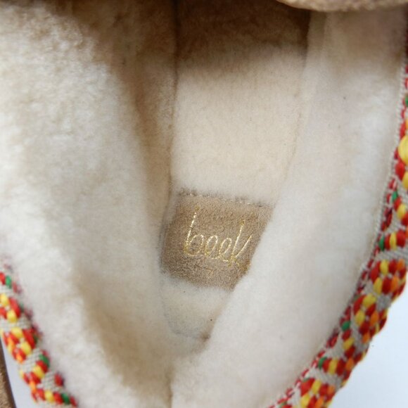 Beek Alpine Swift Ankle Boots Lace up Bootie Size 7 Suede Shearling Brown NEW - Picture 12 of 15